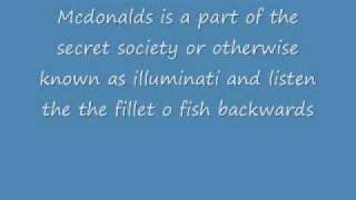 MCDONALDS FILLET O FISH ILLUMINATI [upl. by Ahsoyek51]