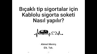 Bıçaklı sigorta soketi yapmak Karavan Elektriği sigortasoketi [upl. by Aihtnyc]