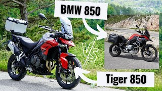 Triumph Tiger 850 Sport vs BMW F850GS  is Tiger a better choice Two minutes review [upl. by Barton]