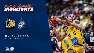 MHP RIESEN Ludwigsburg vs HAKRO Merlins Crailsheim  Game Highlights  Spieltag 16 Saison 2324 [upl. by Llevaj]