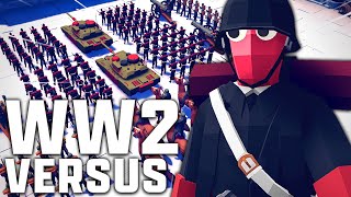 WW2 Germany vs ALL ARMIES Tabs WW2 Gameplay Totally Accurate Battle Simulator Game [upl. by Ralfston]