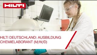 Ausbildung bei Hilti in Kaufering Chemielaborant mwd [upl. by Reyotal]