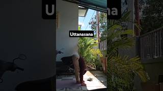 Standing Forward Bend To Relieve Stress amp Anxiety uttanasana shorts [upl. by Griswold]