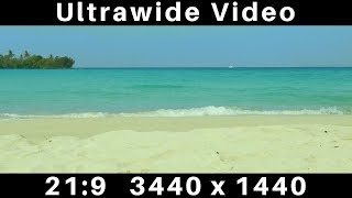 Ultrawide Download Beach Scene 219 3440x1440 [upl. by Ylrebmik]