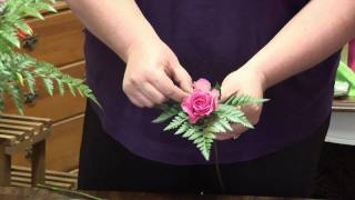 Flower Arrangements  Make a Flower Corsage [upl. by Ahsilak]