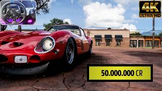 Ferrari 250 GTO 1962 50000000 CR Forza Horizon 5  Gameplay Logitech g923 [upl. by Nnylirehs]