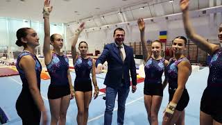 Gimnastele lau luat la antrenament pe primarul Devei [upl. by Rodge]