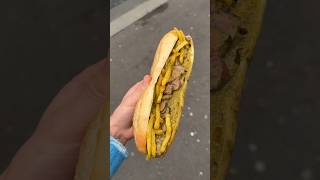 Trying the viral steak frites sandwich in Paris sandwich steak steaksandwich paris foodreview [upl. by Ardien]