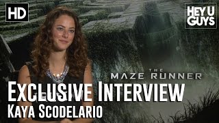 Kaya Scodelario Exclusive Interview  The Maze Runner [upl. by Itsa]