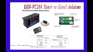 DSNVC288 DC 100V 10A voltmetre ampermetre Ölçüm sorunu onarımı ve genel anlatımı [upl. by Suiramed]