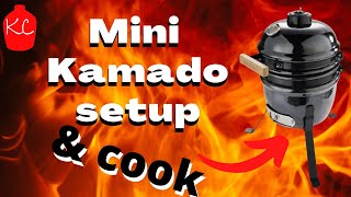 Aldi Mini Kamado  Start to Finish charcoal setup and cook [upl. by Nameloc]