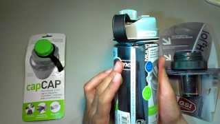 Обзор бутылки Nalgene MultiDrink и аксессуаров humangear inc capCAP GSI outdoors H2JO [upl. by Pitarys]