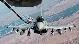 Royal Air Force Typhoon FGR4 • Inflight Refueling [upl. by Follmer290]