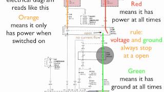 How to read an electrical diagram Lesson 1 [upl. by Witty]