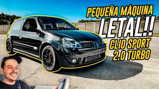 ¡PEQUEÑO PERO LETAL  Renault CLIO SPORT 20 F4R TURBO Tuning  PRUEBA EN CALLE [upl. by Bailar]