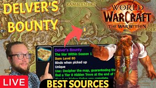 🔴LIVE  DELVERS BOUNTY Farming Hero Gear In Delves  The War Within World of Warcraft [upl. by Ariait]