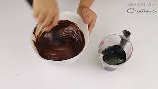 How to Make Modelling Chocolate  Sharon Wee Creations Recipe [upl. by Vyse]