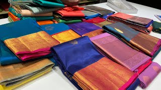 TNagar Pachiyappas silk Christmas ampNew year collection wedding silk sarees tissue and soft silks [upl. by Analos]