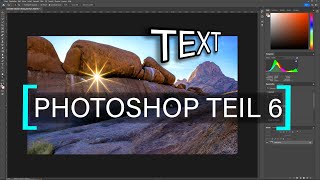 PHOTOSHOP Teil 6  Text einfügen Kontur Schatten und Verzerren [upl. by Drageruaeb364]