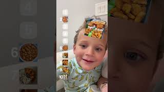 “Nummy or yucky” 😂😍 foodreview toddler cute wholesome [upl. by Anatsirhc]