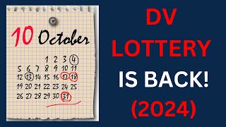 DV LOTTERY IS BACK 2024 [upl. by Mloc]