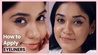 How To Apply Different Types of Eyeliners Perfectly  Eye Makeup for Beginner  Nykaa Beauty Basics [upl. by Alo]