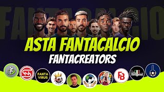 ASTA FANTACREATORS 20242025  Asta Fantacalcio Live  Feat fantalabofficial [upl. by Atirac]