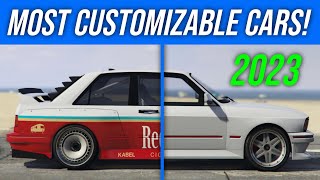 GTA 5 Top 20 MOST CUSTOMIZABLE Cars 2023 [upl. by Kedezihclem]