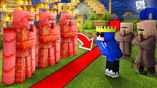 Bloody Golems SPLIT The Village in Half in Minecraft [upl. by Winchester]