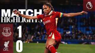 Highlights Merseyside Derby Defeat at Goodison Park  Everton 10 Liverpool Women [upl. by Viridissa]