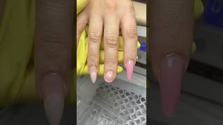 Curved Finger Solution👍 nails manicure nailtutorial manicurenails nailtips nailextension [upl. by Yancey]