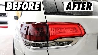 How To Tint Your Tail Lights with Vvivid Vinyl Film DRY APPLICATION [upl. by Atilehs]