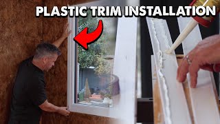 How To Apply Plastic Trims Around UPVC Window [upl. by Scheck]