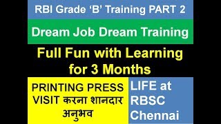 RBI Grade B Training  Life at RBSC Chennai  Part 2 [upl. by Mahla102]