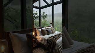 Sleeping Under the Rain  Mountain Cabin and Nature Sounds rain [upl. by Vasya136]