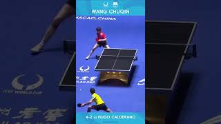 WANG CHUQIN Takes On HUGO CALDERANO In EPIC Table Tennis Clash [upl. by Aicilaf]