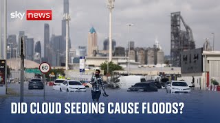 Dubai floods Authorities in the UAE deny cloud seeding caused record rainfall [upl. by Burchett]