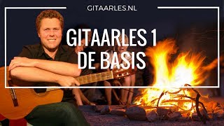 Gitaarles 1 Online Gitaar Leren Spelen Gitaar Cursus voor Beginners [upl. by Robbi]