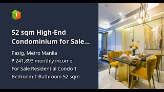 52 sqm HighEnd Condominium for Sale in The Velaris Residences Pasig City [upl. by Neelia]