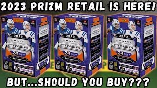 HUGE ROOKIE HIT 2023 Panini Prizm Football Blaster Review [upl. by Alyam391]