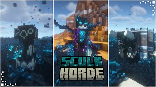 Sculk Horde Minecraft Mod Showcase  Difficulty Mod Sculk Revamp New Boss amp Mobs  119120 [upl. by Shiff]