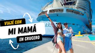 ¡Así es Viajar en uno de los CRUCEROS más GRANDES del MUNDO Viajé con mi mamá [upl. by Arrehs]