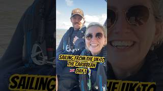 Day 1 sailing from the UK to the Caribbean boatlife sailing boating [upl. by Sibby]