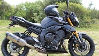 My Yamaha FZ8 and upgrades  Akrapovic Moto Dynamic Renthal Walk around filmed with Sony Xperia S [upl. by Nolra]