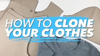 How to Make Patterns from Your Clothes CLONE YOUR WARDROBE  WITHWENDY [upl. by Enibas]