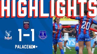 A GOAL 30 SECONDS FROM KICK OFF 🤯🔥  Palace 1  1 Everton  WSL Highlights [upl. by Pilif]