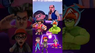 SCARY TEACHER 3D amp NICK HULK amp TANI IRONMAN amp AMONG US  Coffin Dance Meme Astronomia COVER short [upl. by Tnafni]