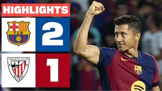 FC BARCELONA 2  1 ATHLETIC CLUB  RESUMEN LALIGA EA SPORTS [upl. by Katy]