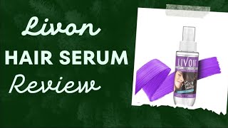 Livon hair serum  review  beauty products series [upl. by Eiznekcam]