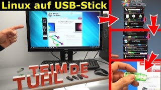 Linux auf USBStick erstellen  Linux Live USB Creator  4K Video [upl. by Adeehsar]